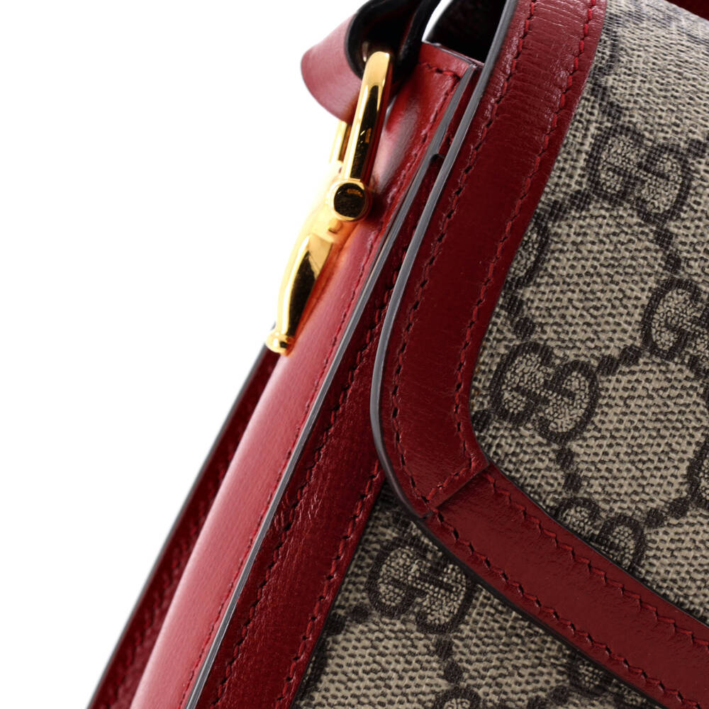 Gucci Horsebit Shoulder Bag Gg Coated #202431G21B - Picture 6 of 7